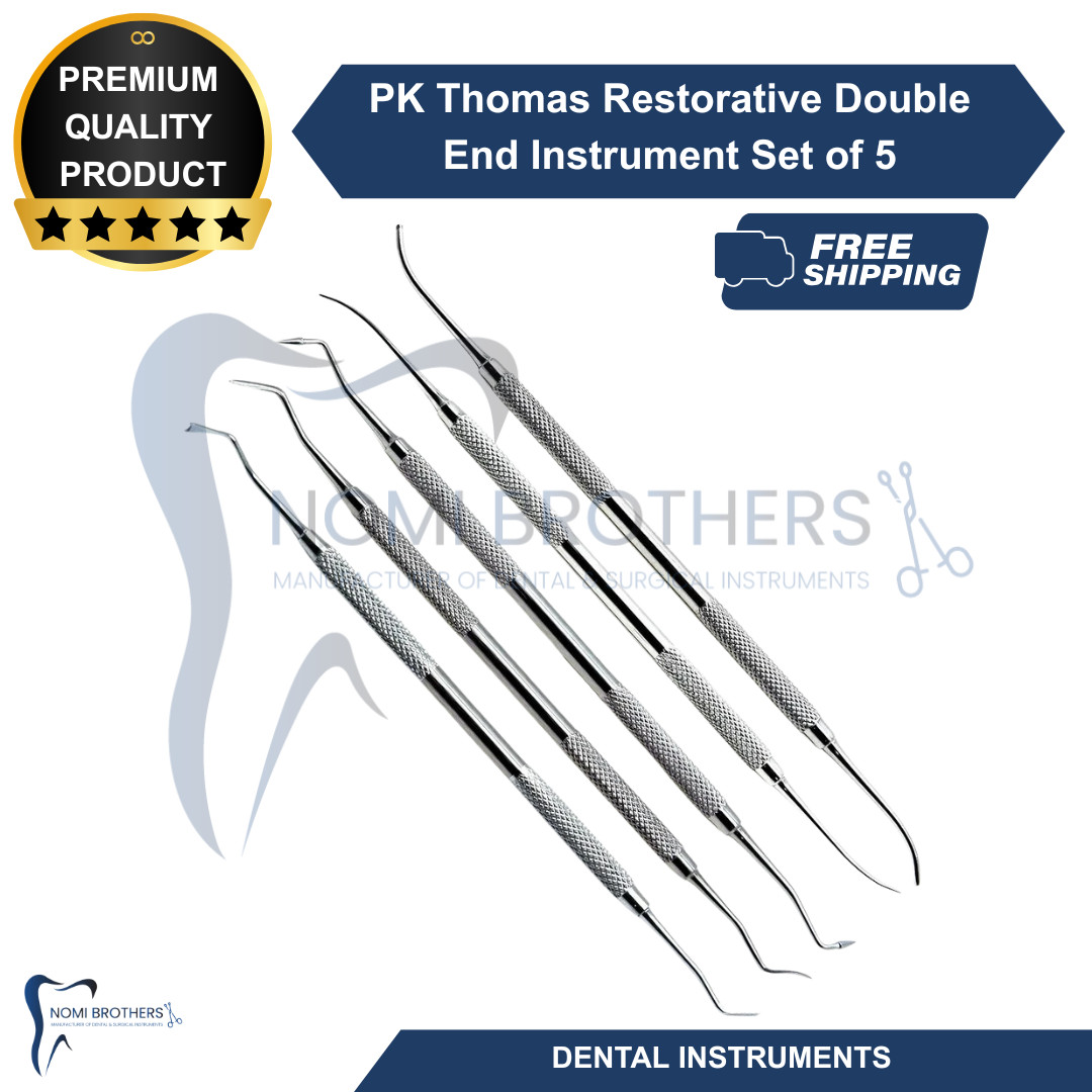 5Pcs Dental Wax Modeling Carvers PK Thomas Restorative Double End Instruments