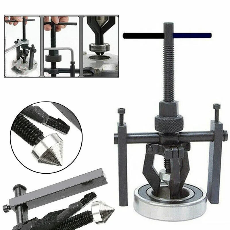 3 JAW INNER BEARING PULLER CAR MOTORCYCLE BUSHING REMOVAL EXTRACTOR HAND TOOL
