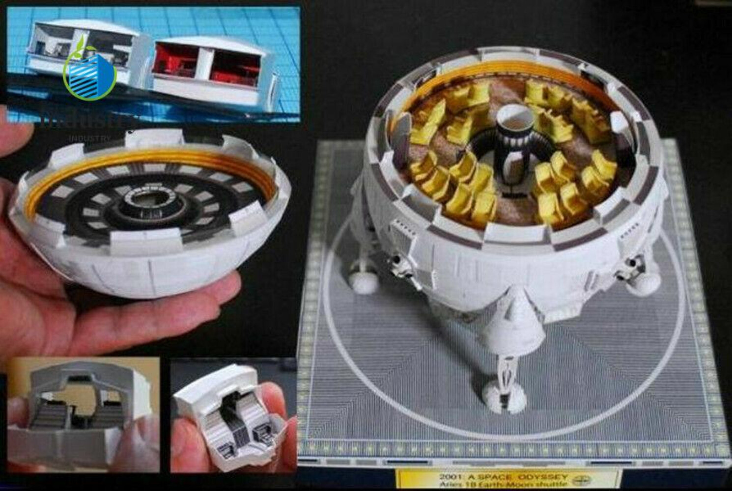 Film 2001 A Space Odissey Aries 1-B Spacecraft 3D Paper Model Kit-