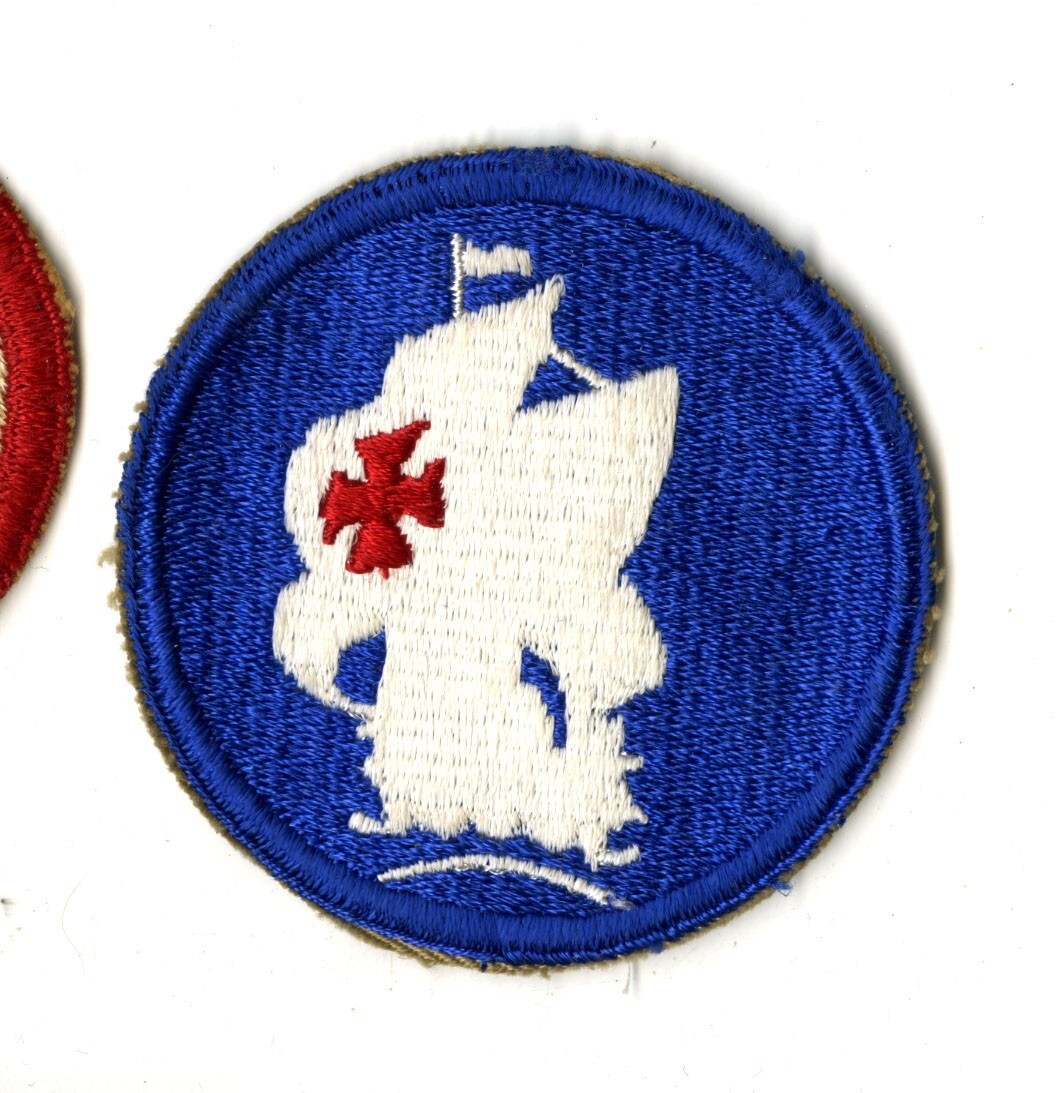 Caribbean Defense Command White Back Patch WWII Vintage