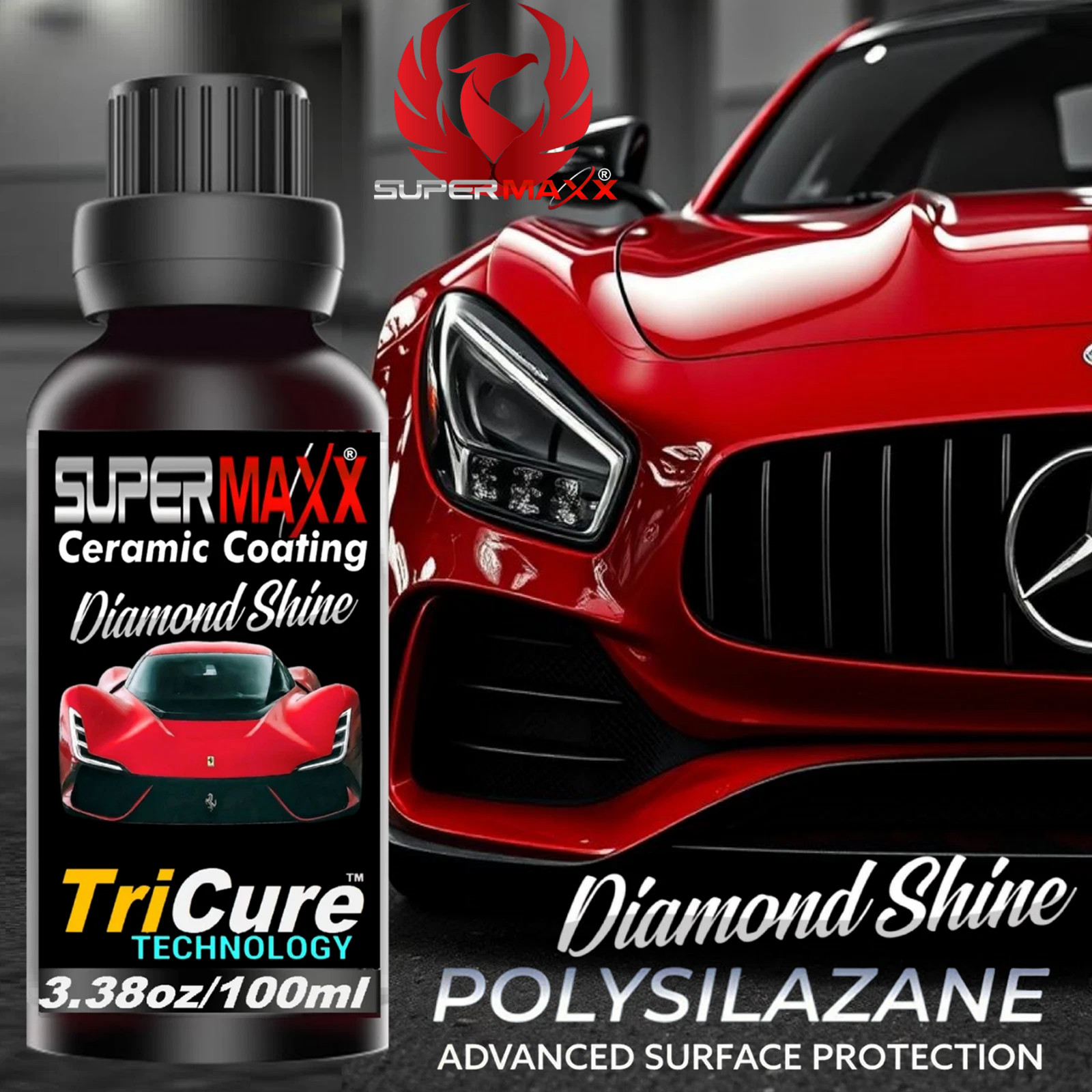 CERAMIC CAR COATING BY SIO2 BRANDS "PRO GRADE "5 YEAR" ADVANCED PAINT PROTECTION