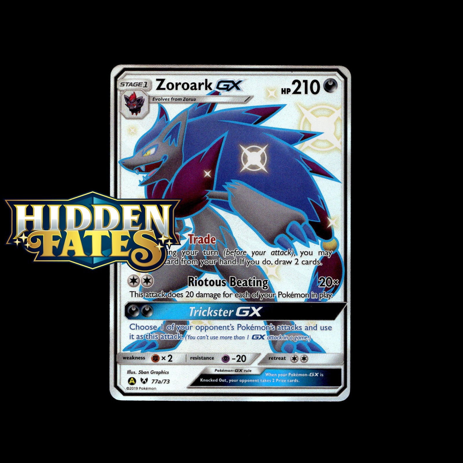 Pokemon Cards! Hidden Fates - Holo/Reverse Holo GX Shiny Rare Choose Your Card!