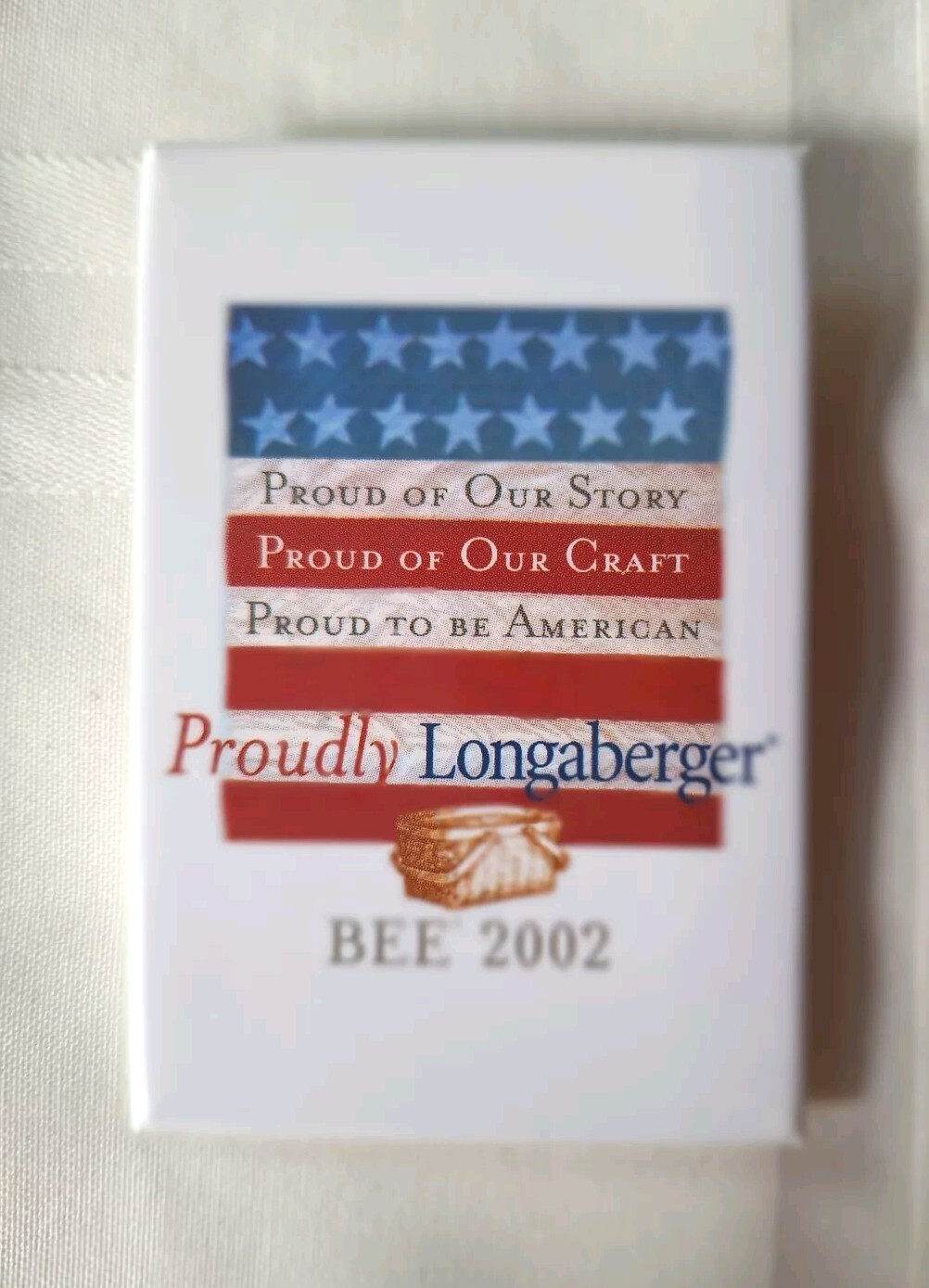 Longaberger Bee 2002 Proudly Lonaberger Pin