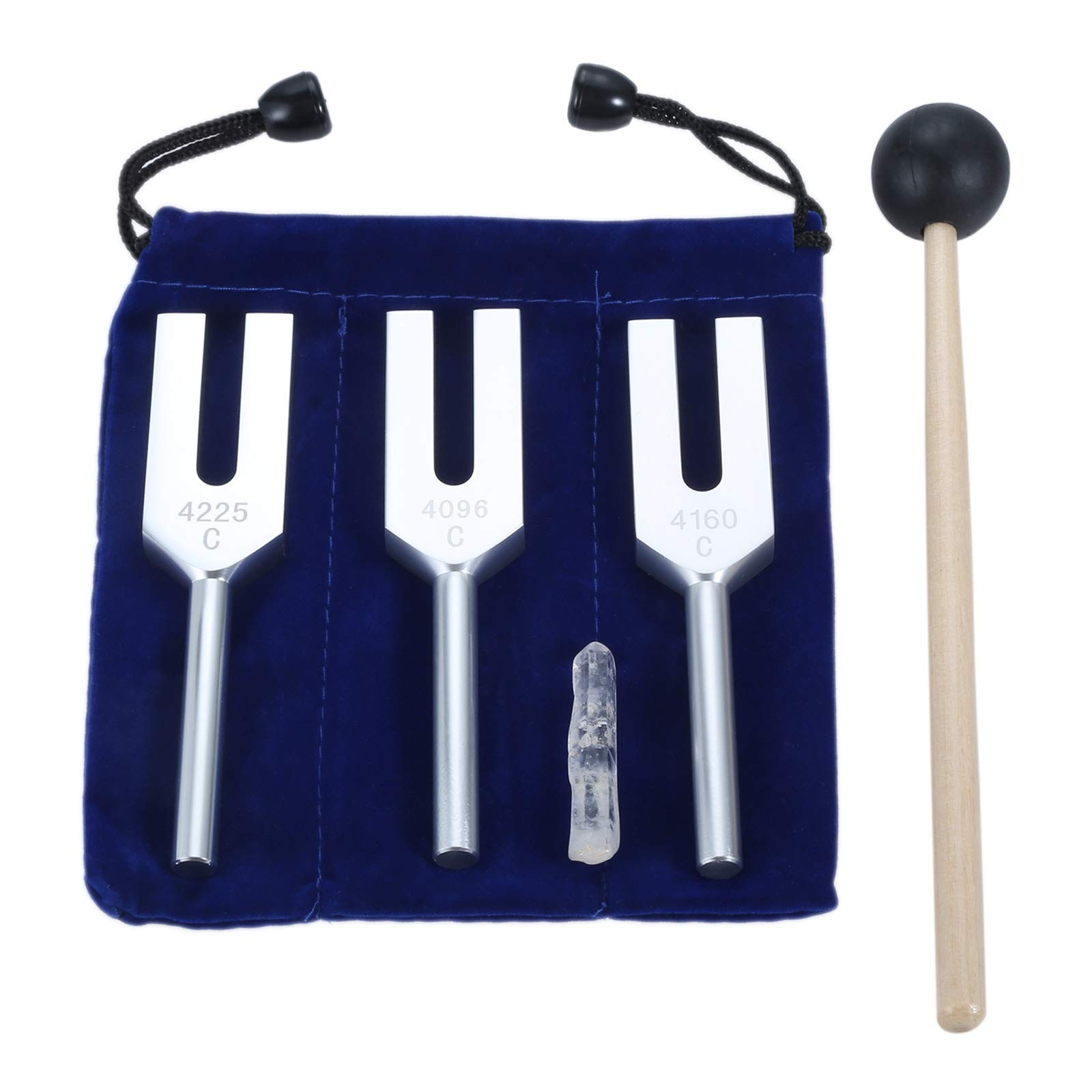 Angel Tuning Forks Set - 4096 Hz, 4160 Hz, 4225 Hz for Healing & Sound Musica...