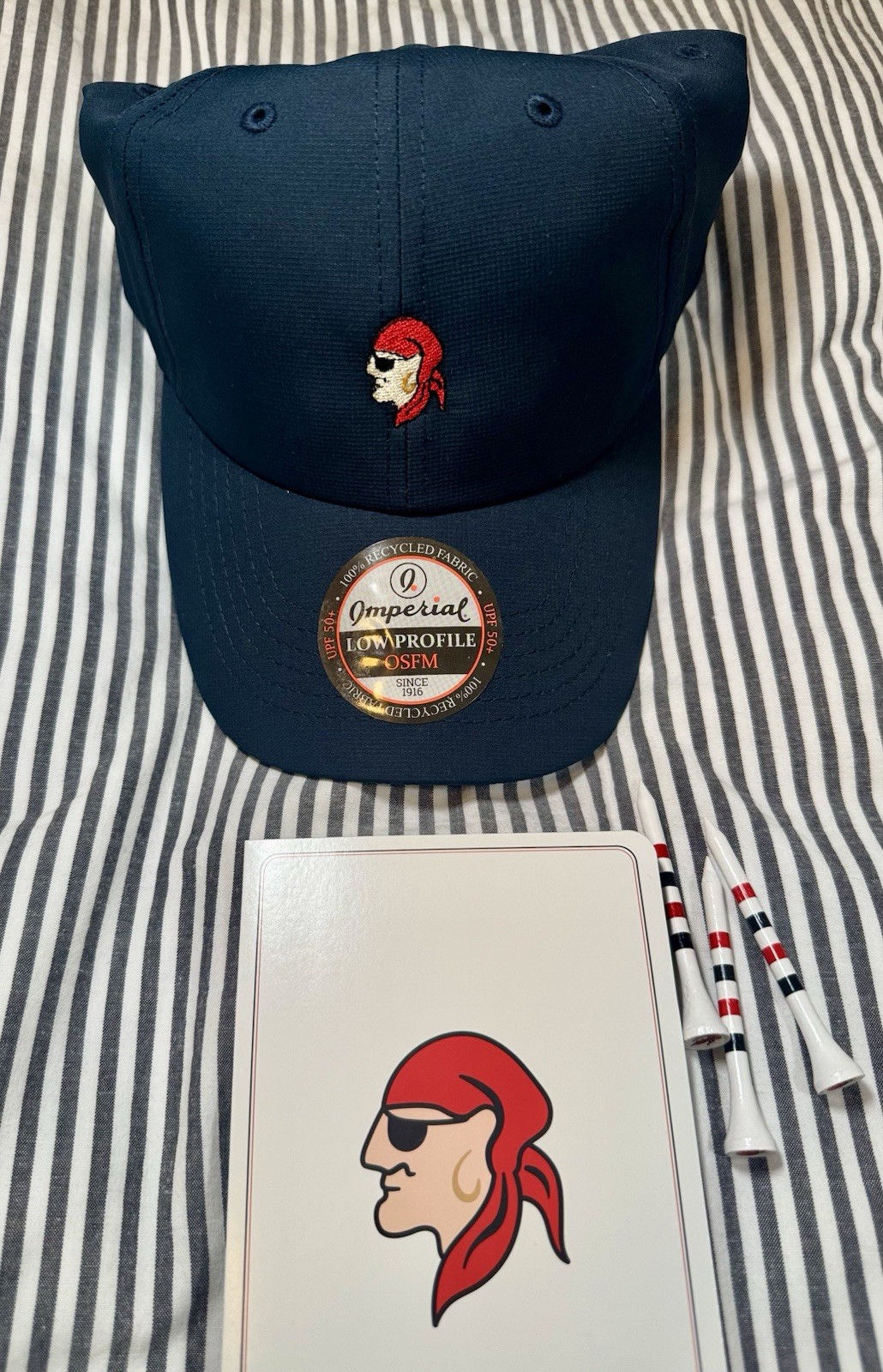 NEW The Gasparilla Inn Golf Club Boca Grande Lightweight Navy Blue Imperial Hat