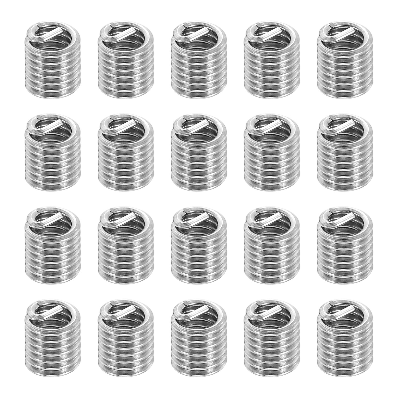 20pcs Wire Thread Inserts 10#-24 UNC 2D 9.6mm Helical Threaded Sleeve