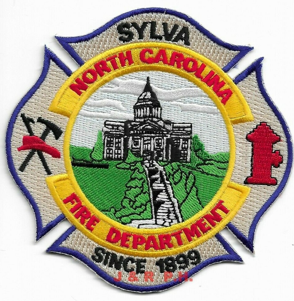 Sylva - 1899  Fire Dept., North Carolina  (4" x 4" size)  fire patch