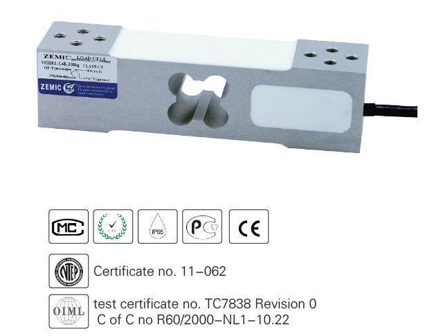ZEMIC NTEP L6E - 100kg - 3B IP65 load cell with 10 ft Cable