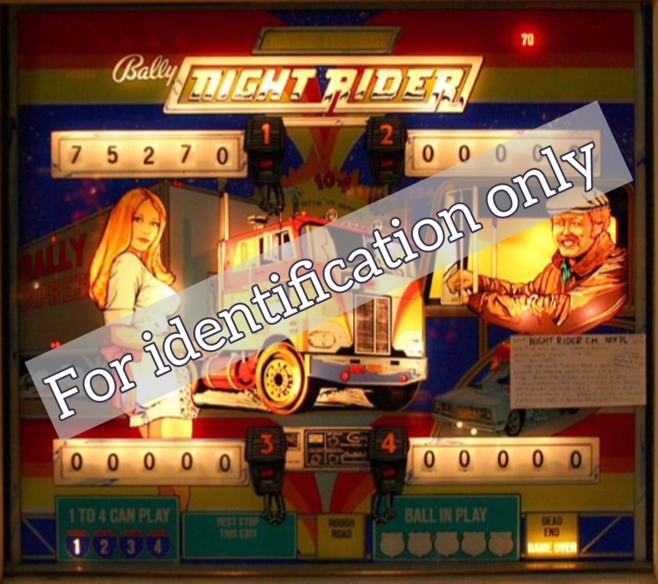 Bally Night Rider Pinball Machine Rubber Ring Kit
