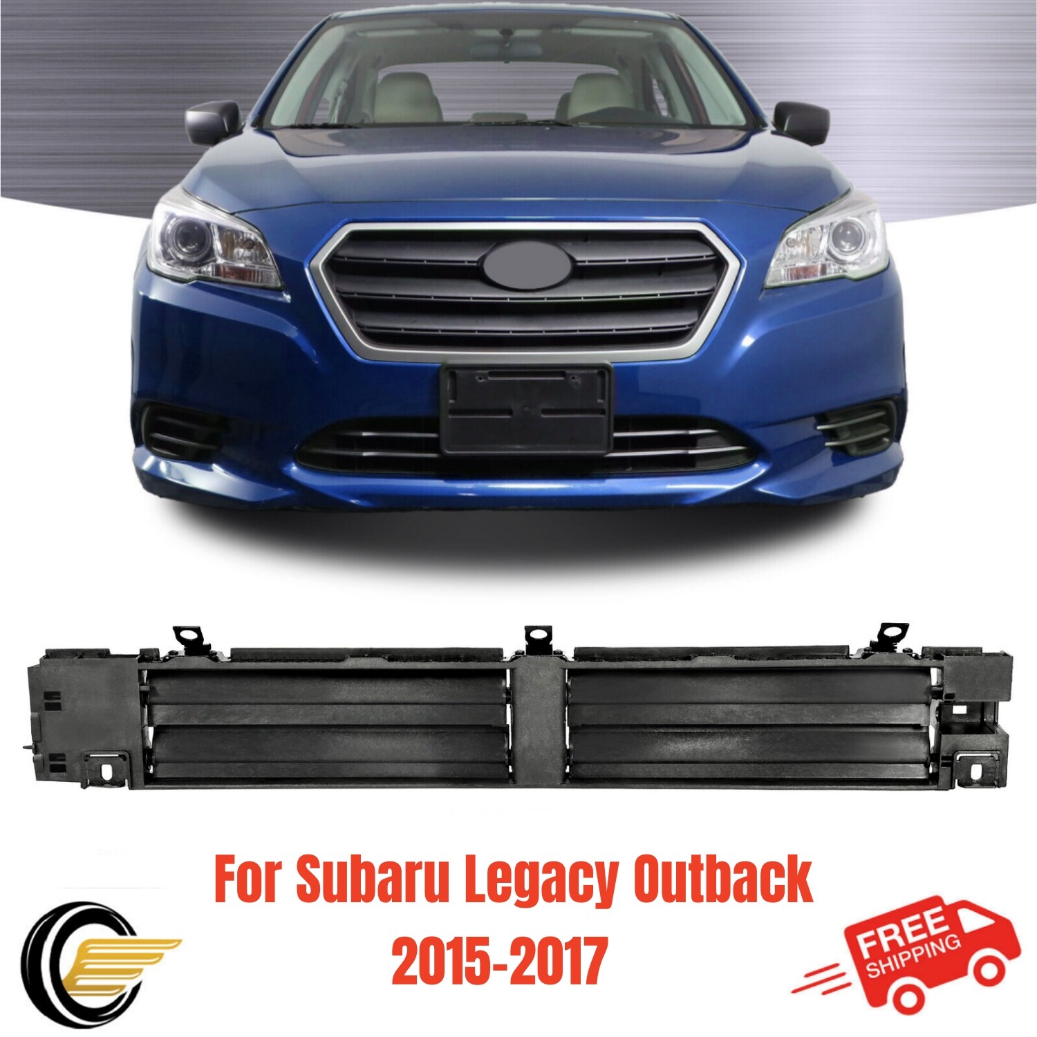 For 2015-2017 Subaru Legacy Active Radiator Grille Shutter Assembly W/O Actuator