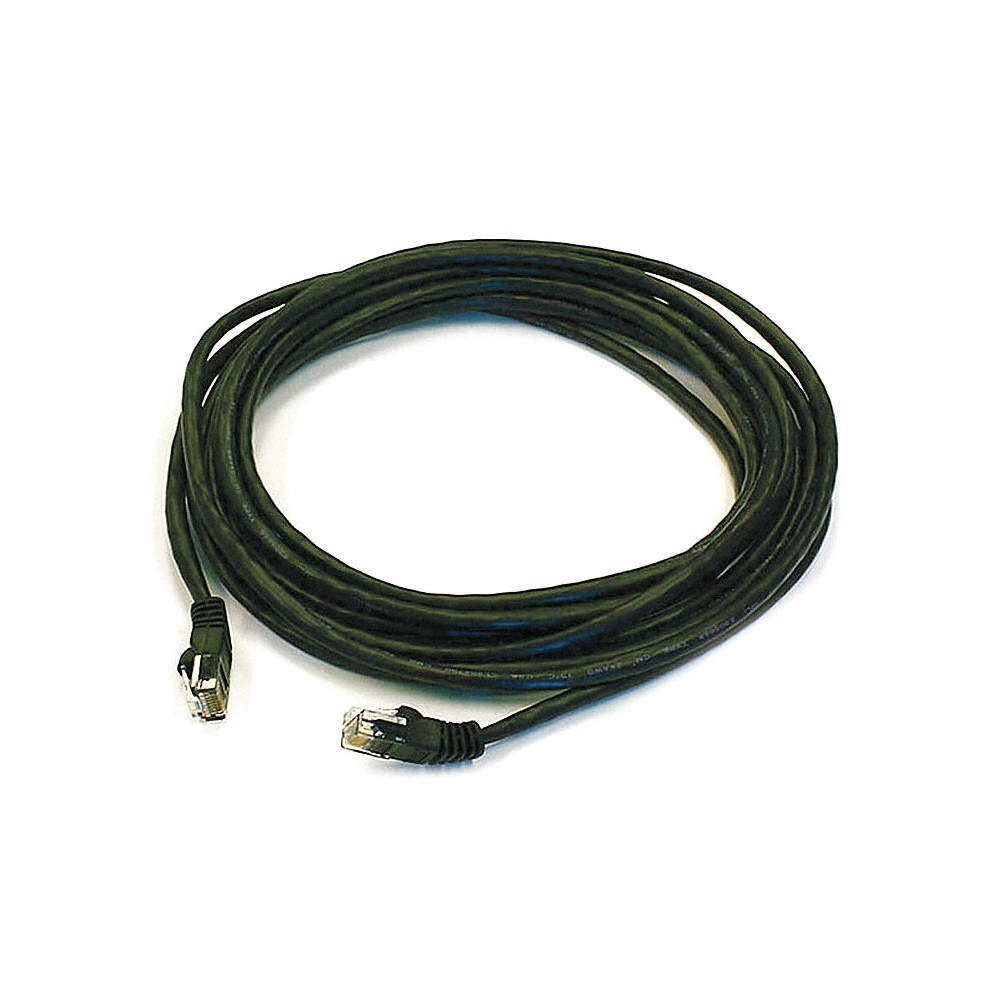MONOPRICE 2145 Patch Cord,Cat 5e,Booted,Black,14 ft. 5VYZ6