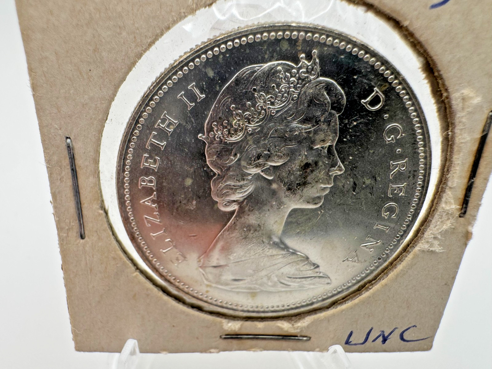 1966 Canadian Silver Dollar 80% Silver Brilliant Uncirculated Mint Bu Unc