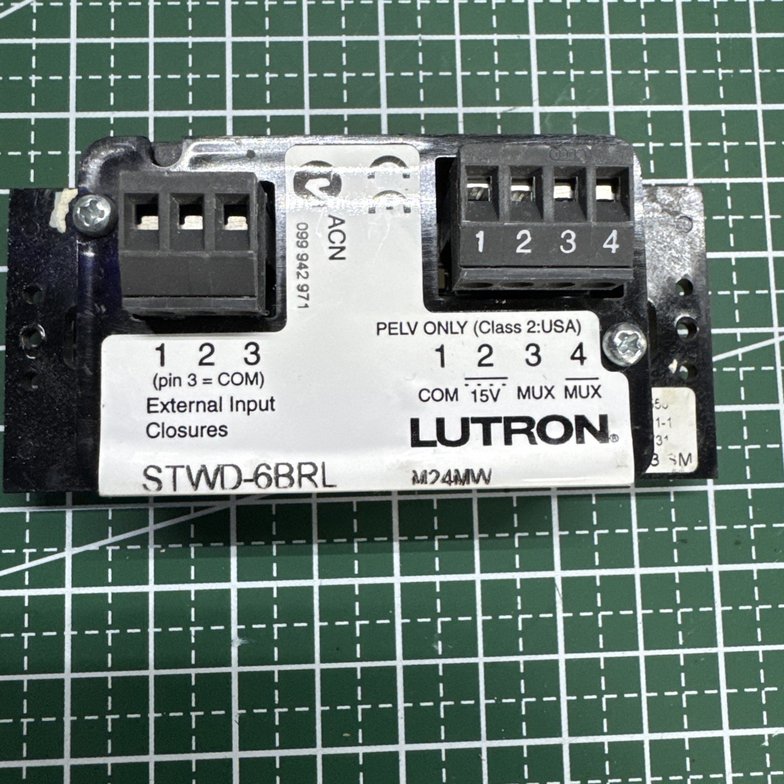 Lutron HomeWorks STWD-5BRL 5 Button Raise Lower Keypad Dimmers