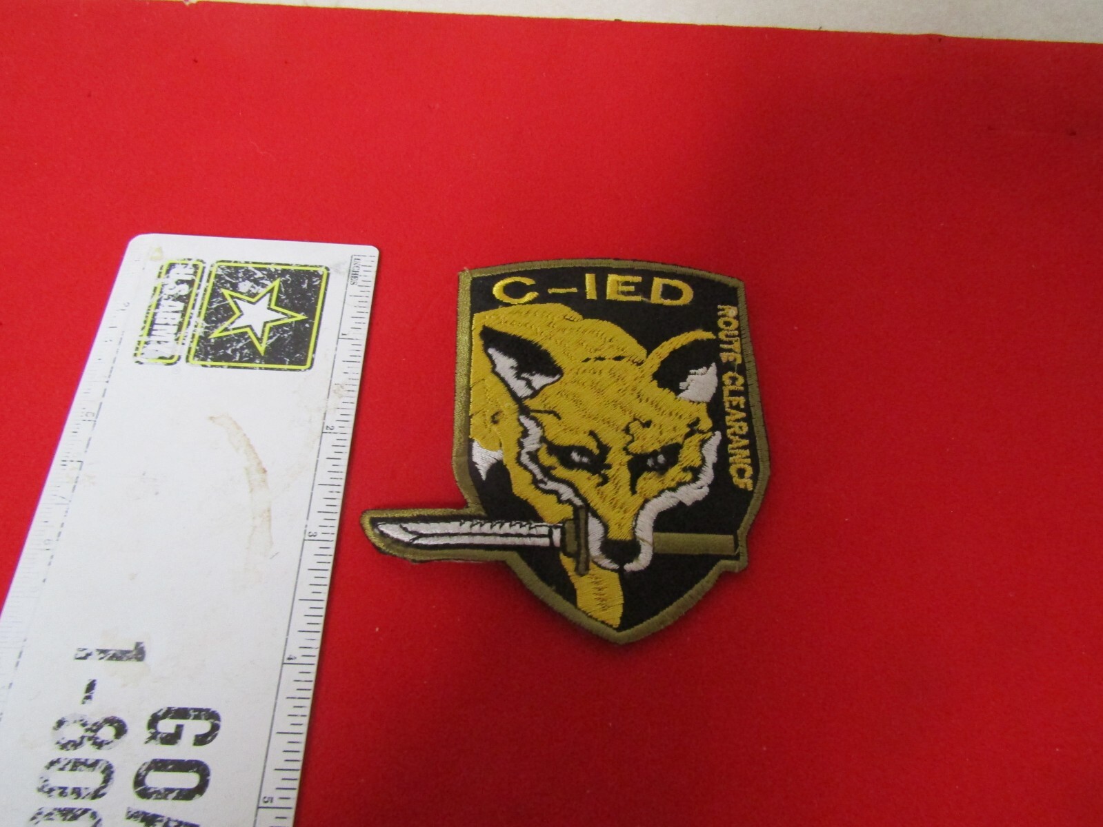 MILITARY PATCH THEATER MADE SEW ON AFGHANISTAN C-IED ROUTE CLEARANCE