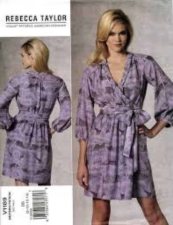 #7 Vogue Pattern American Designer REBECCA TAYLOR V1189 Tall 8-10-12-14