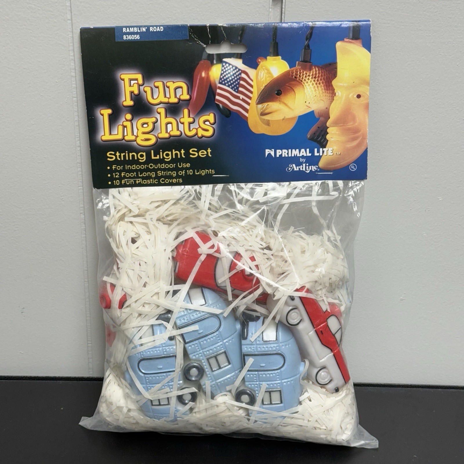 Ramblin' Road Fun Lights Set Vintage Cars Camper RV Primal Lite - New! 836056