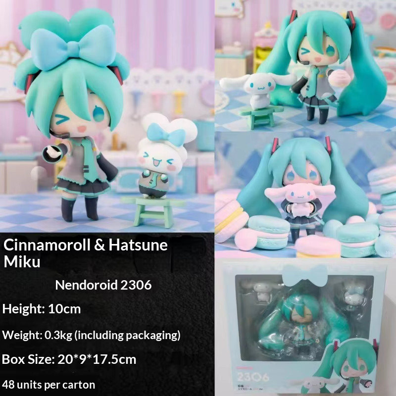 Nendoroid #2306 Hatsune Miku x Cinnamoroll - 10cm Poseable Figure Brand New--