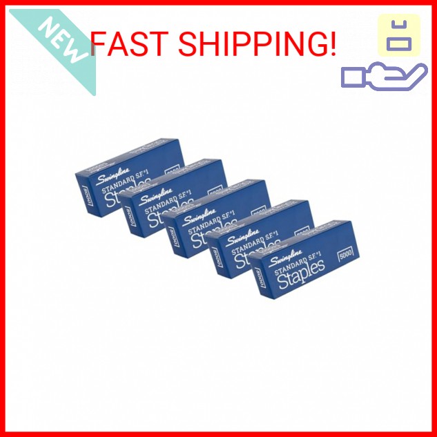 Swingline Staples, 5 Pack, Standard Staples for Desktop Staplers, 1/4" Length, 2
