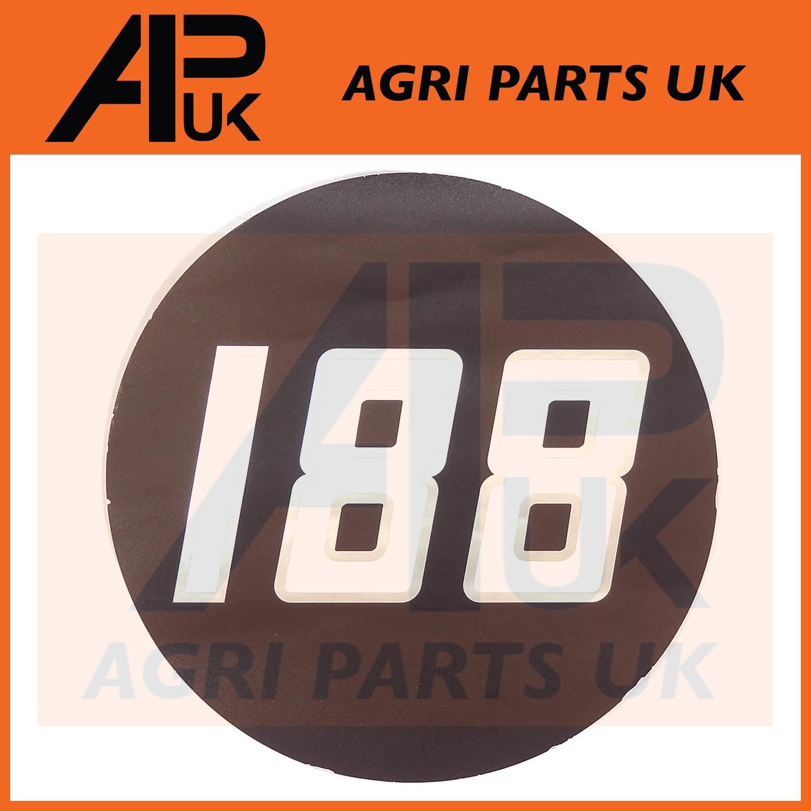 Side Bonnet Badge Medallion Emblem Decal Sticker for Massey Ferguson 188 Tractor