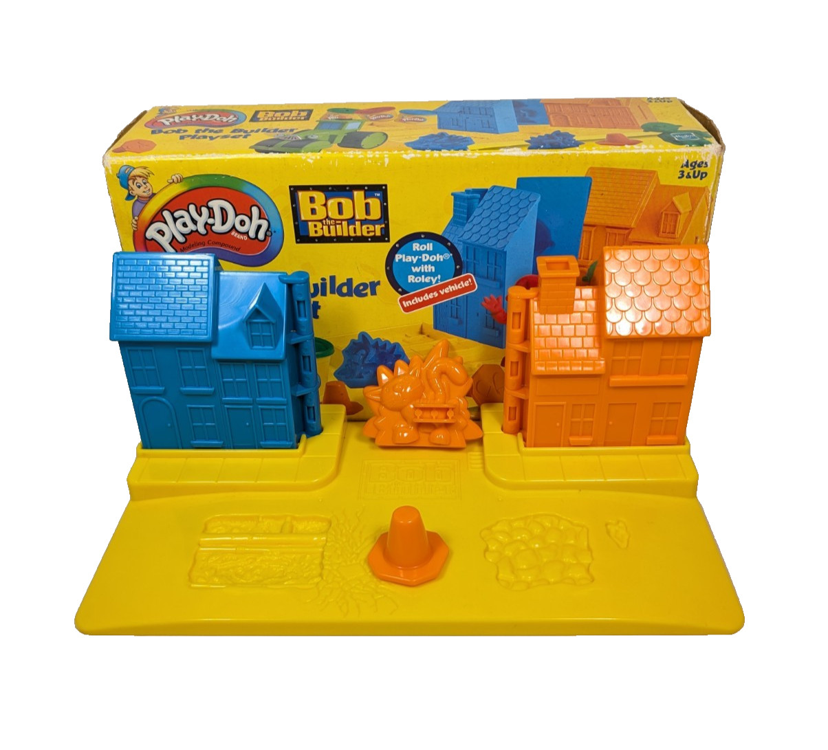 Vintage Play-Doh Bob the Builder Set INCOMPLETE 2001 Original Box