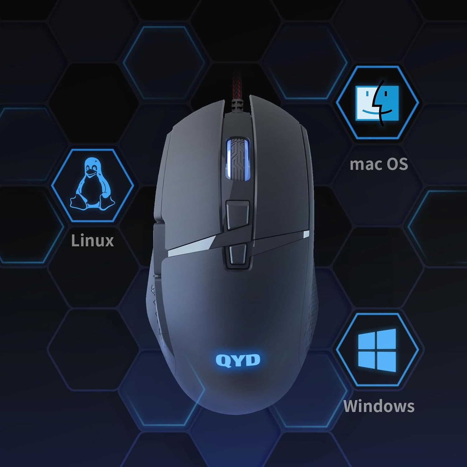 CYD Gaming-Mouse USB PC Computer-Mouse-Wired for Game Daily 7 Programmable Butto