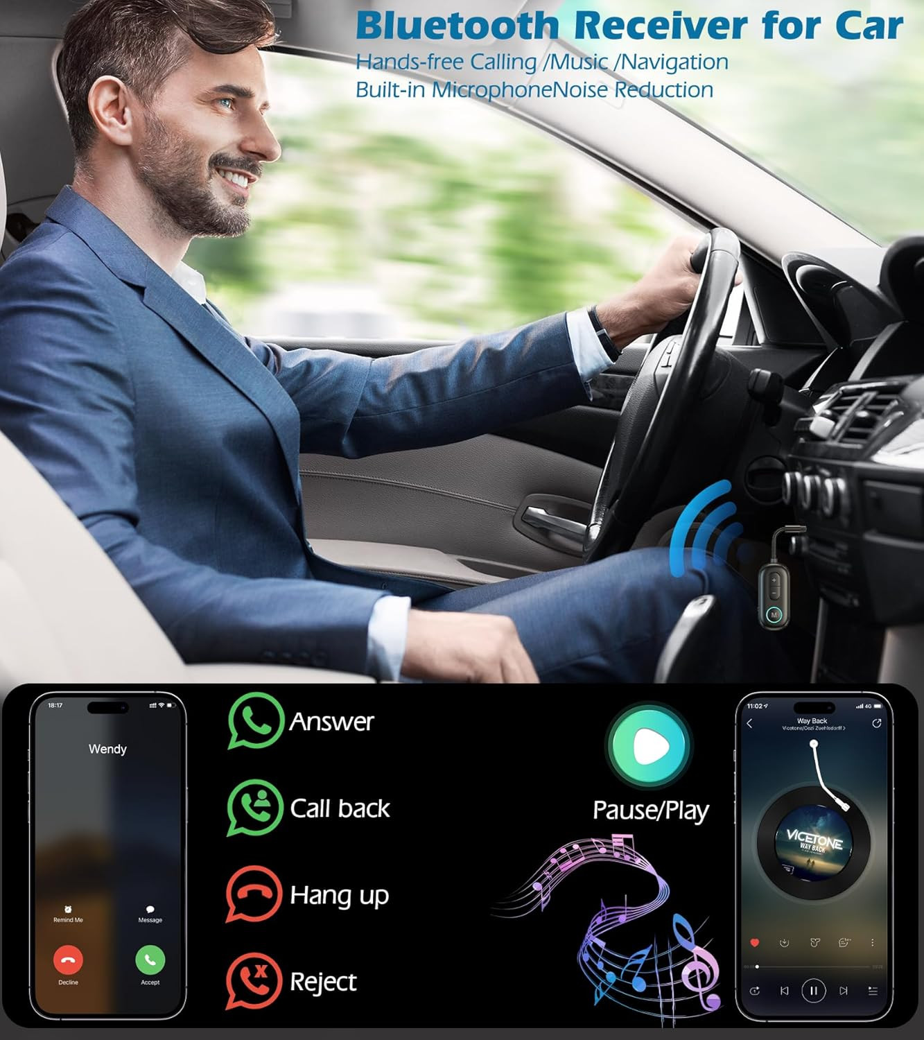 Airplane Bluetooth Adapter for Headphones, Bluetooth Transmitter for TV