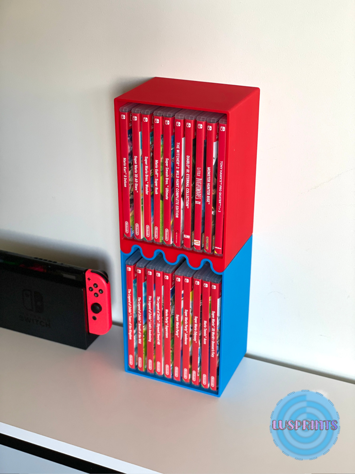 Nintendo Switch Game Shelf 3d printed 3D printed Switch game holder Switch games
