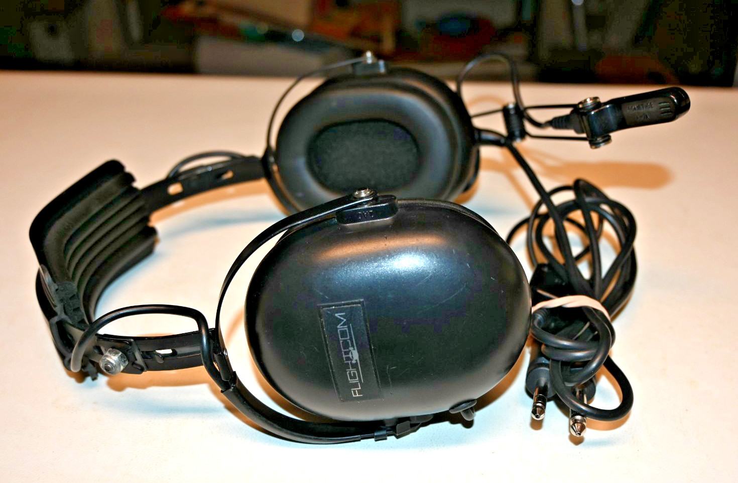 Flightcom Aviation Headset with Sonetics A-7A Microphone Pre-Owned