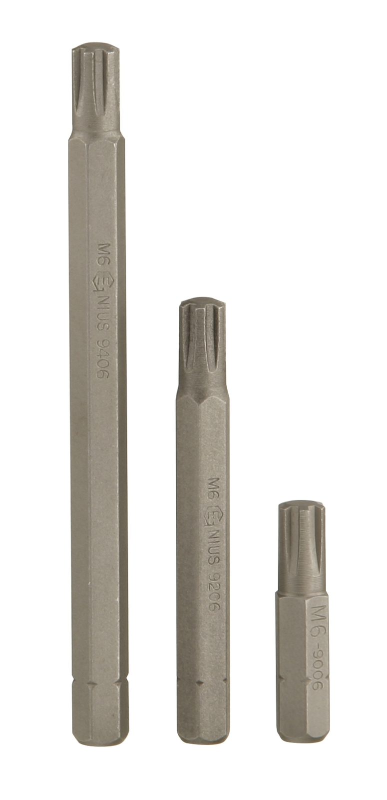 Genius Tools 5/16" Hex Shank, M7 Ribe Screwdriver Bit, 88mmL - 9407