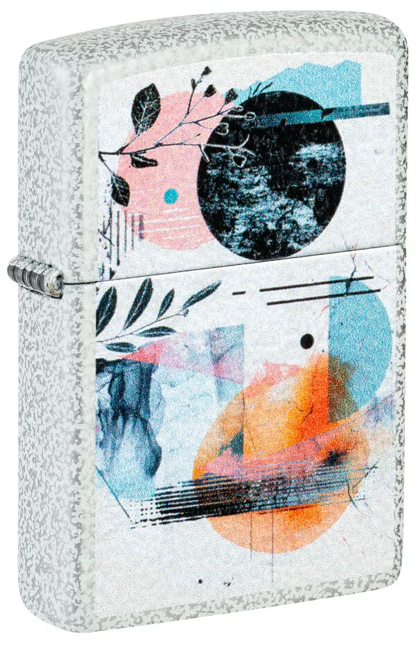 Zippo Abstract Collage Design Color Image classic Glacier 46582
