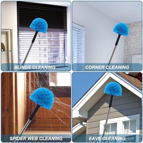 Twist-On Cobweb Duster Head Brush // Spider Web Brush with Universal Joint for