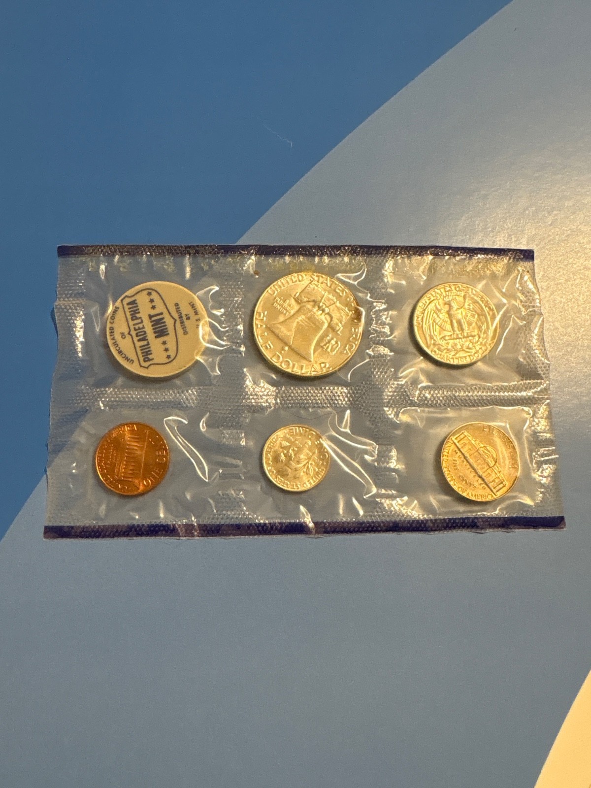 1962 Philadelphia US Mint Set Original Cello Packing