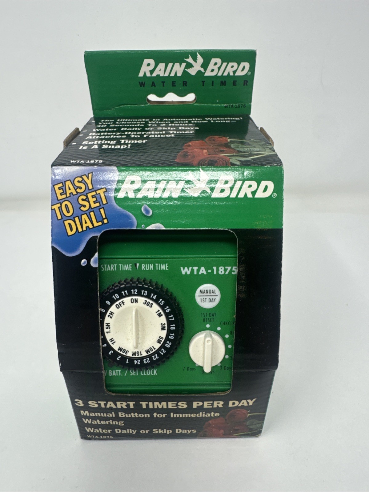 Rain Bird Water Timer Controllers Model WTA-1875 New in Box 3 Start Times