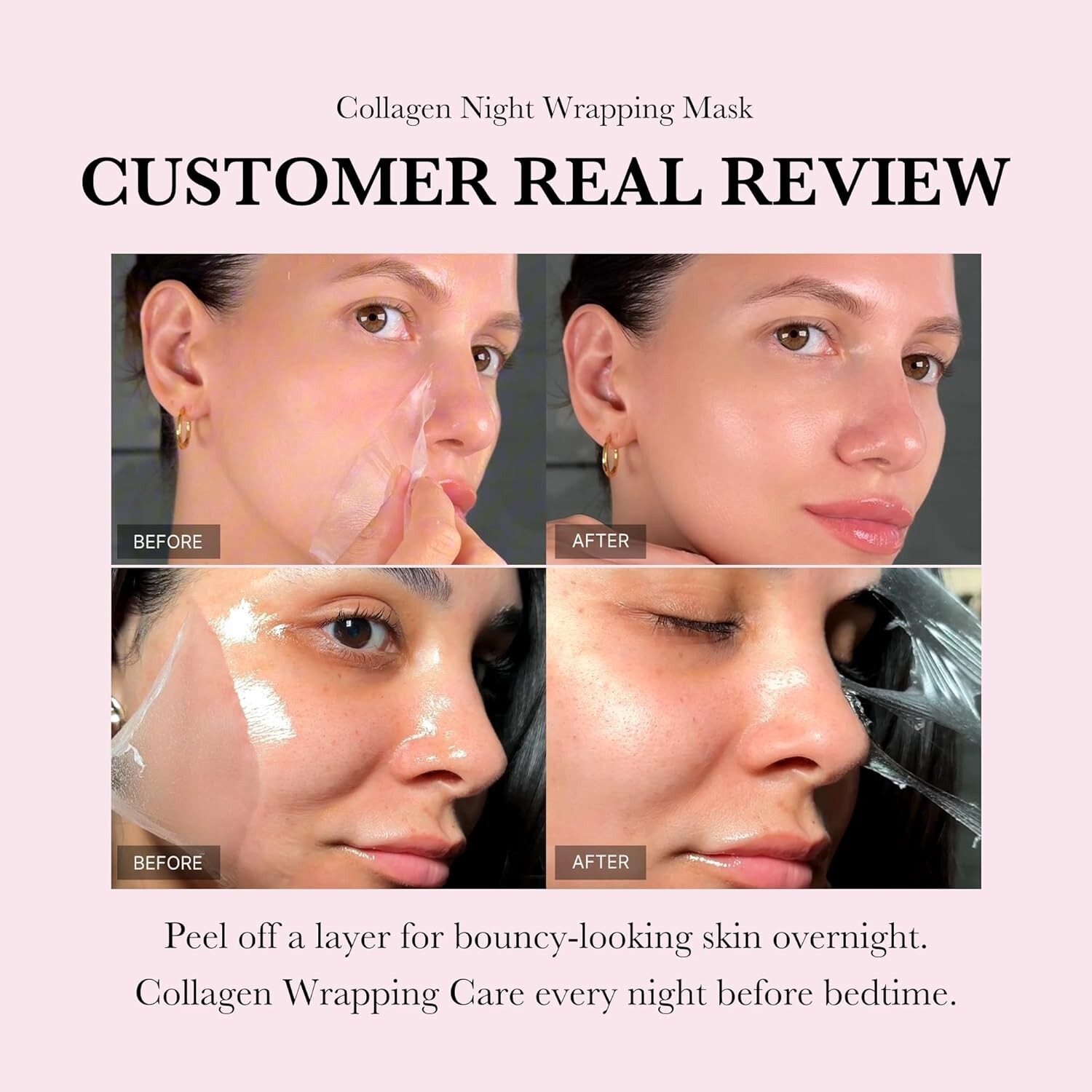 Medicube Collagen Overnight Wrapping Peel Off Facial Mask Pack FREE SHIPPING