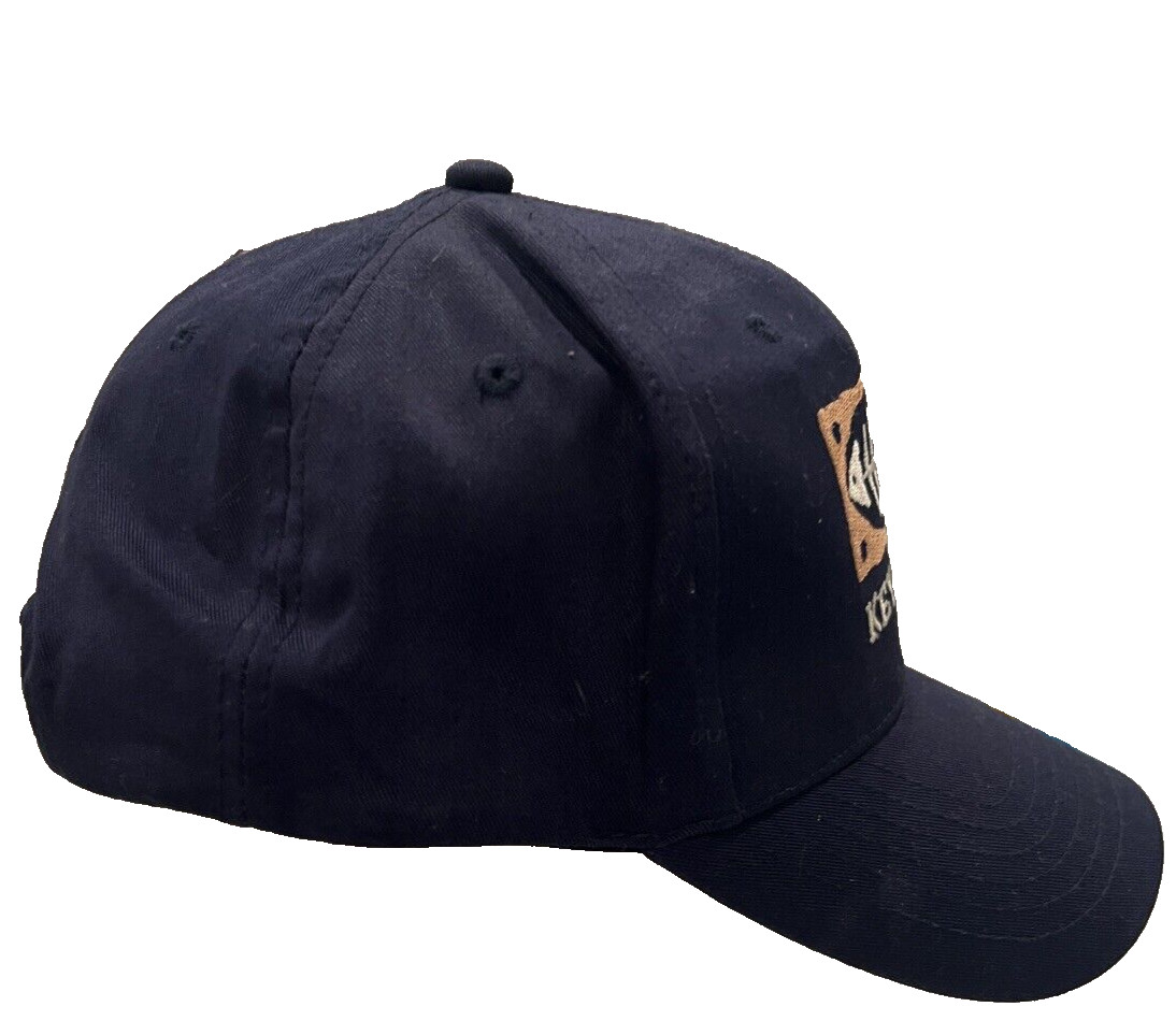 Key West Cap Hat Navy Blue With Fish Patch Snapback Fabric