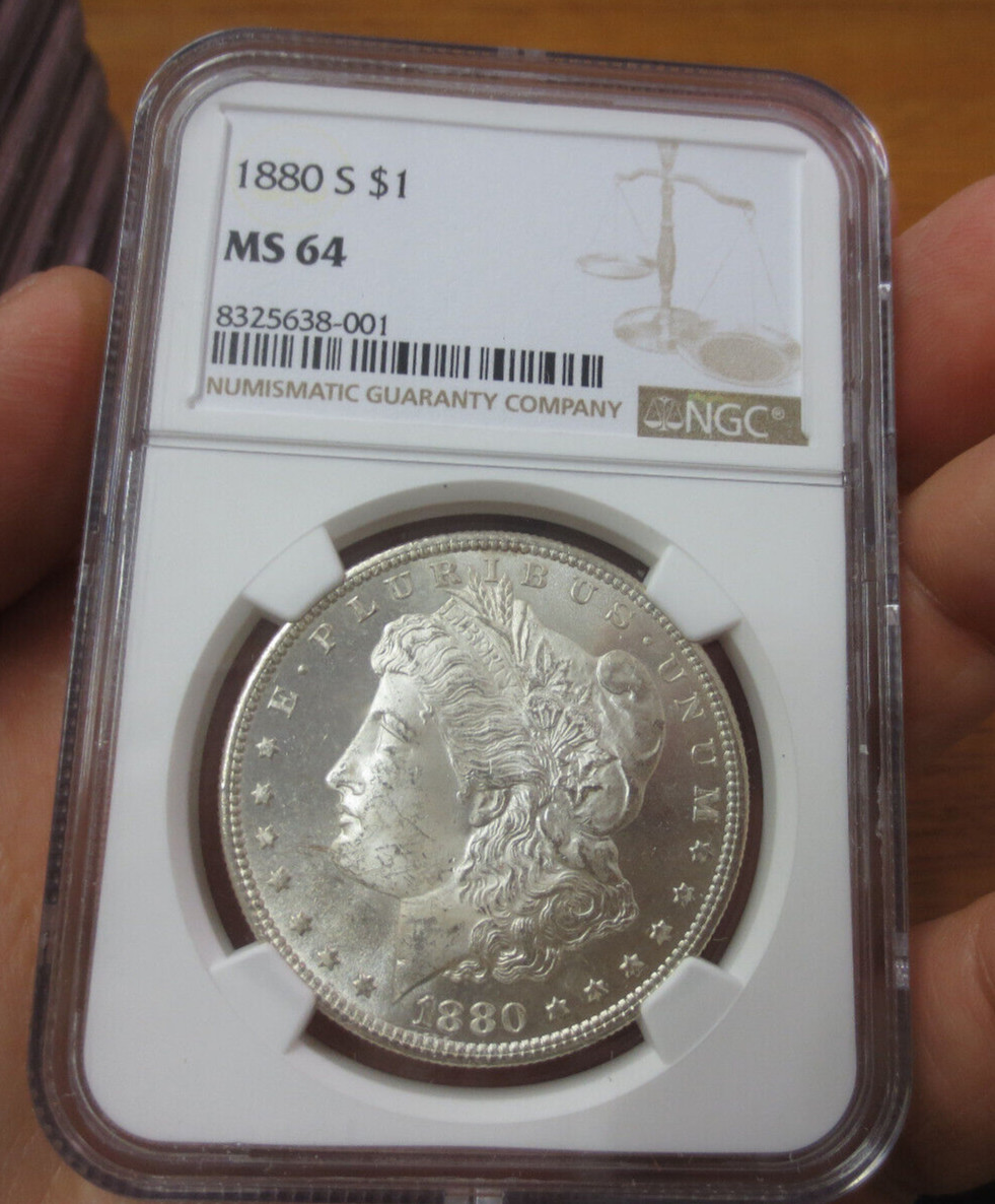 1880-S Morgan Dollar NGC MS64 (001)