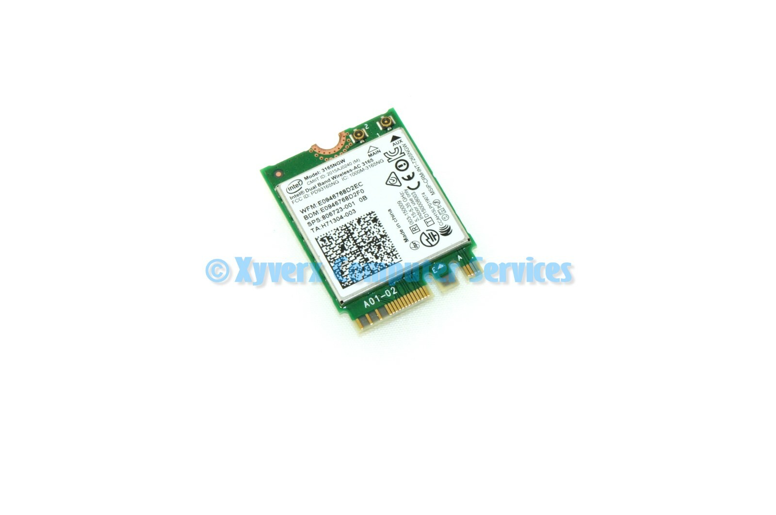 806723-001 3165NGW GENUINE HP WIRELESS BLUETOOTH CARD 15-AY 15-AY013NR (CB75)