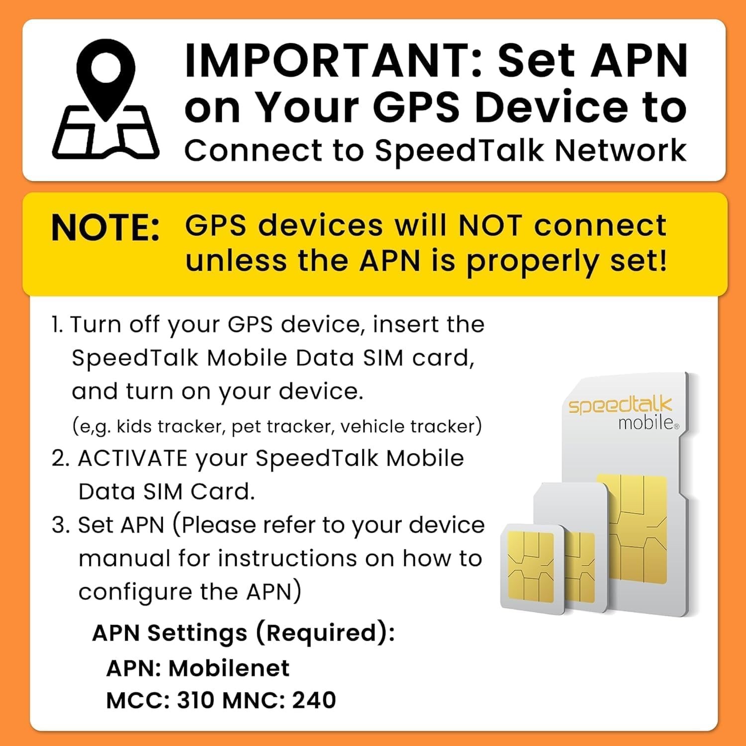Universal Triple Cut SIM - Nationwide Coverage for 4G Devices, Easy Activation