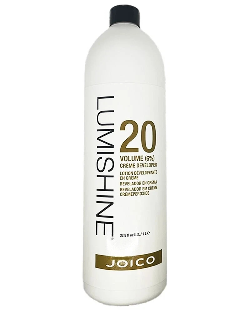 JOICO LUMISHINE CREAM DEVELOPER 20 VOLUME /6% - 33.8 oz. - NEW 2025 BOTTLES