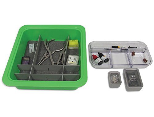 Zirc Procedure Tub - Teal, 12-3/4" x 11-3/16" x 4" w/cover. Complete Package