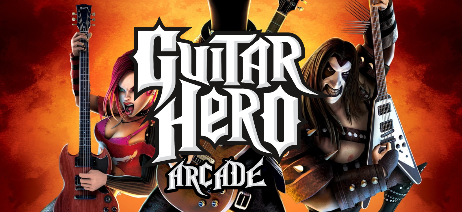 Guitar Hero Arcade Marquee 25" x 11.5"