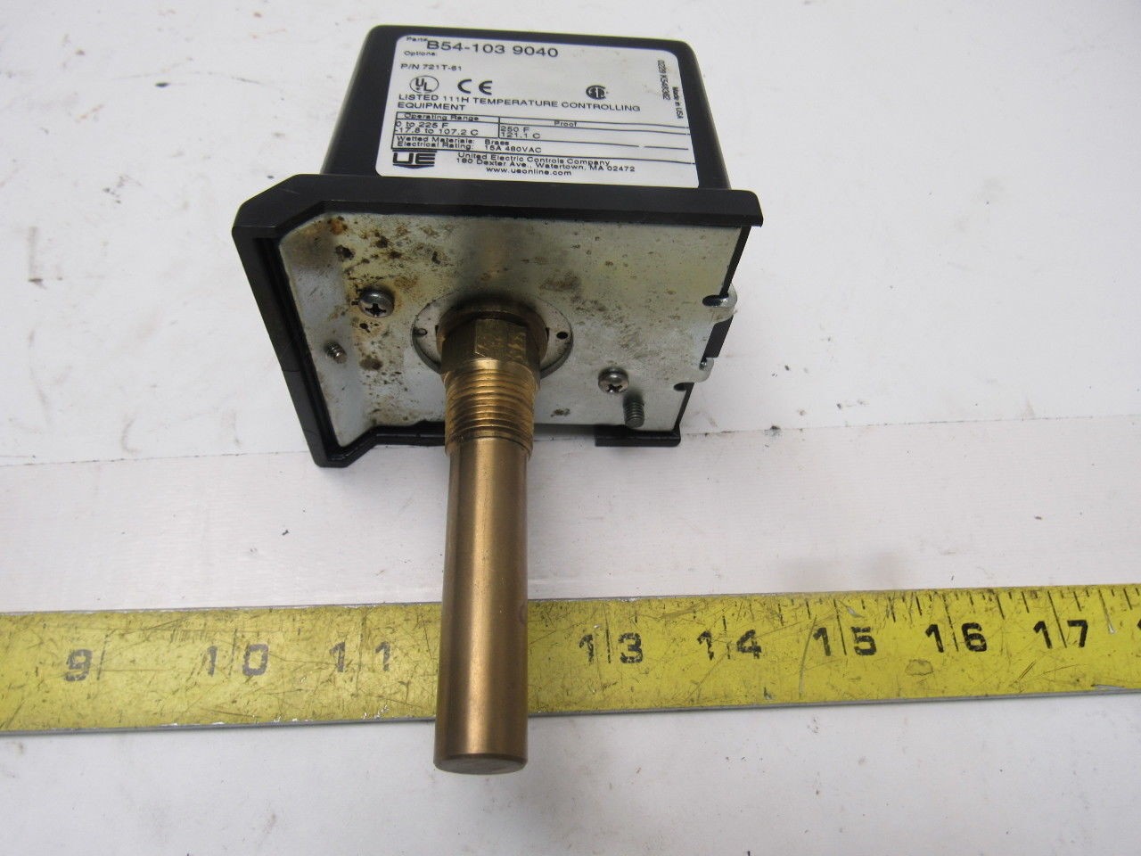 United Electric Controls 721T-81 Temperature Control