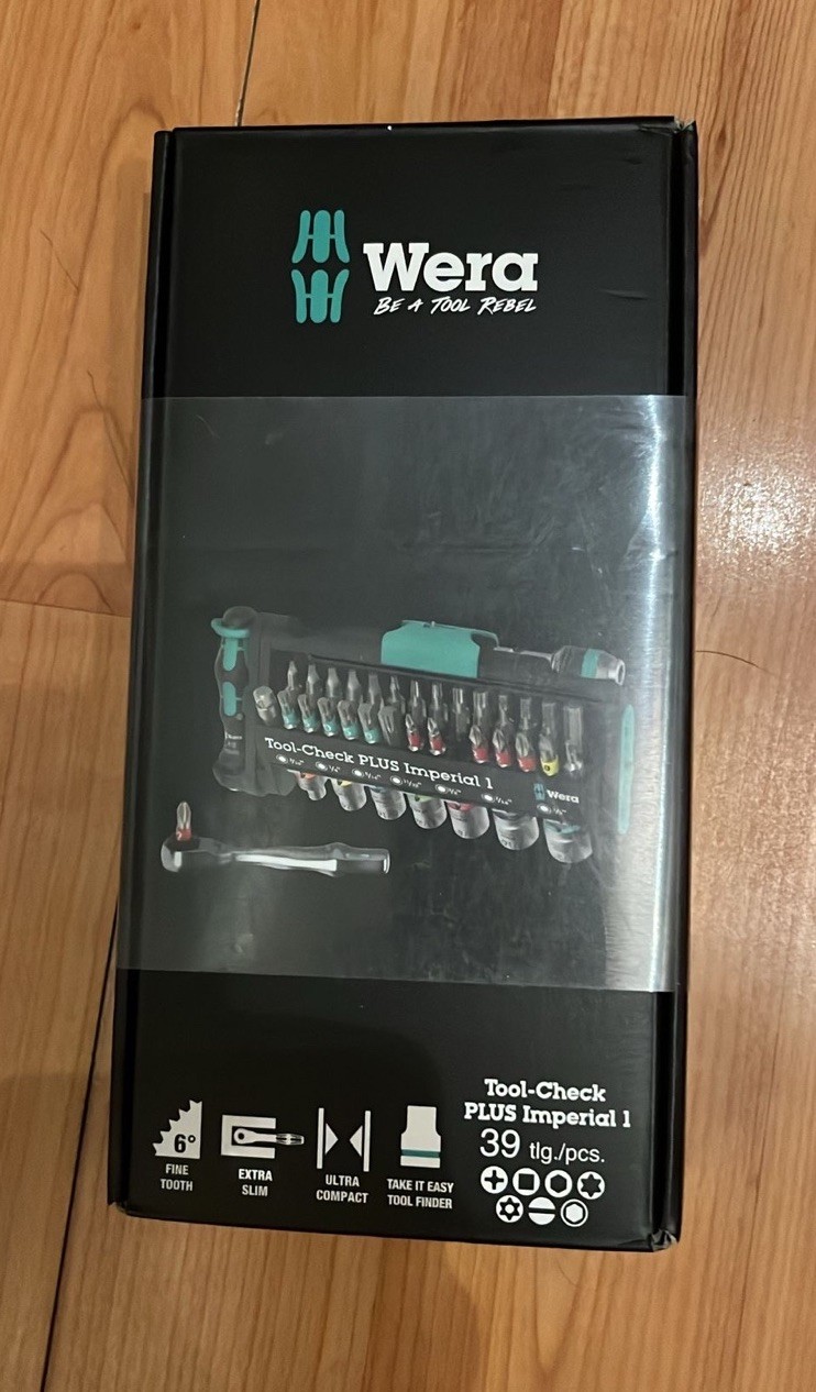 Wera Tools Tool-Check Plus Imperial 1 Set, 39 Pieces