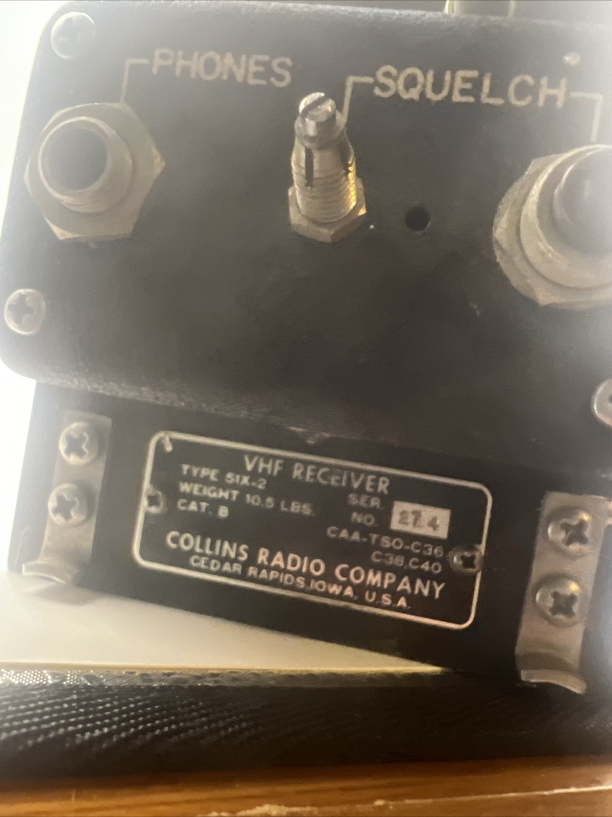 VHF Receiver- Collins Radio 51X-2