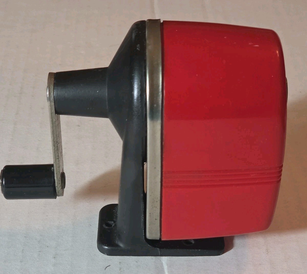 Vintage Red APSCO Berol Wall/Table Mount Manual Pencil Sharpener