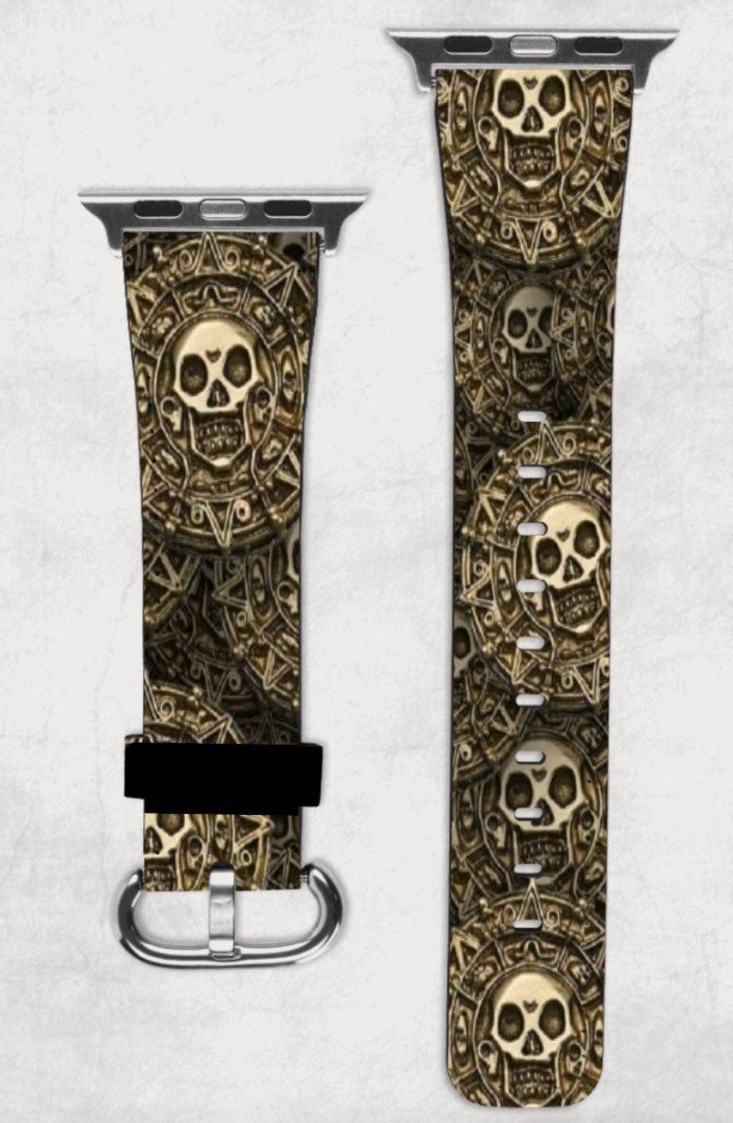 Pirates Of The Caribbean Apple Watch Band NEW 38/40/41 & 42/44/45 Aztec Disney