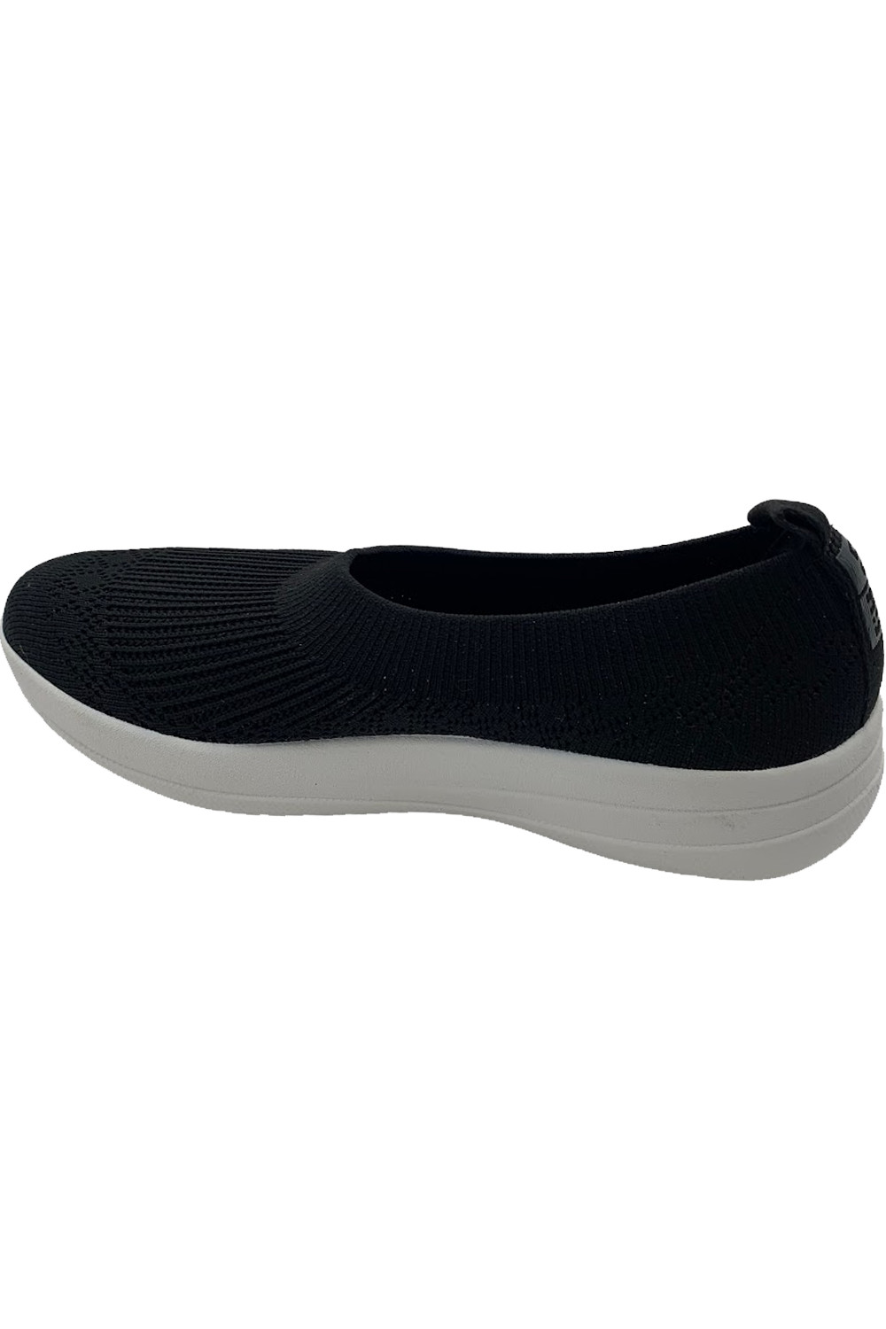 FitFlop UBERKNIT Slip On Ballet Flat Power Black