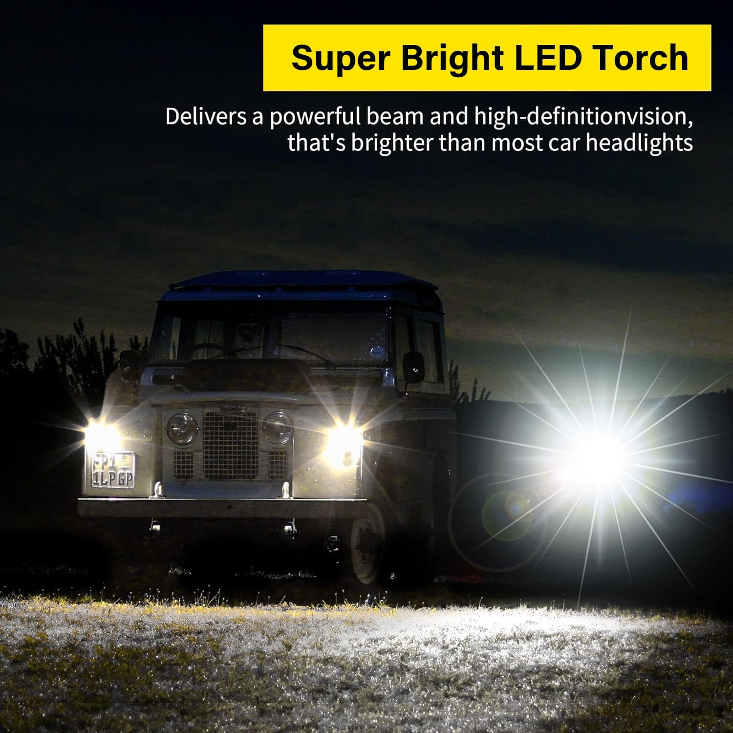 Flashlight Rechargeable Flashlights Flashlight 3 Modes Adjustable Waterproof ...