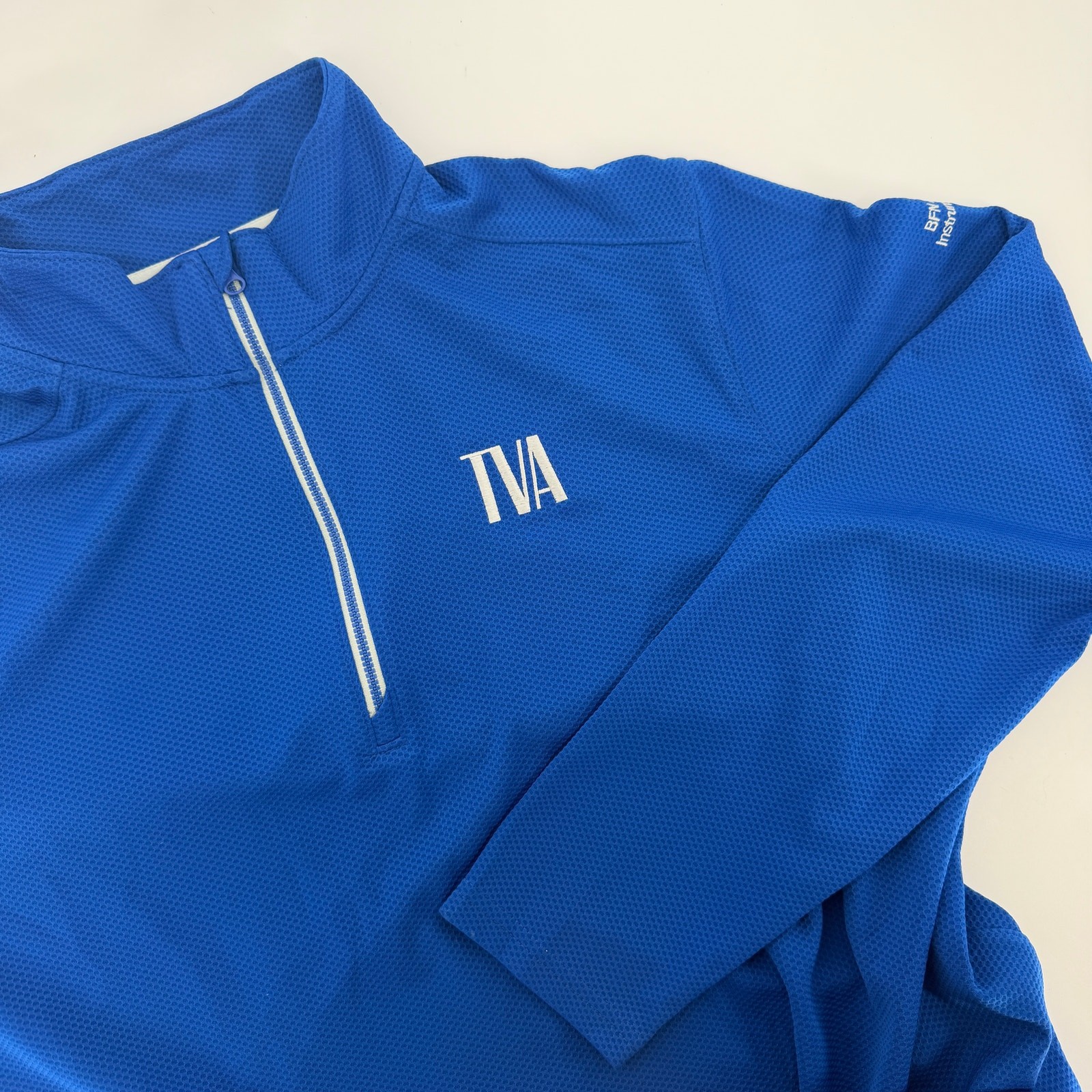 TVA Sport-Tex 1/4 Zip Blue Men's Size Large