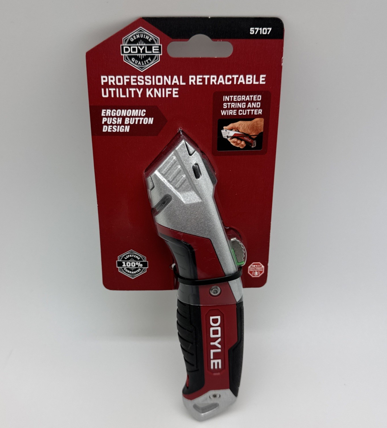 Doyle Professional Retractable Utility Knife W/Ergonomic Push Button Design NEW